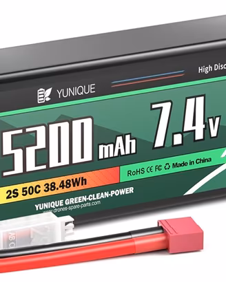 Batteria LiPo 7.4V 5200mAh 50C T-Plug RC