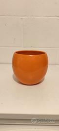 Vaso arancione in ceramica 