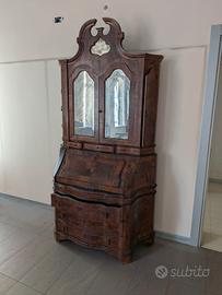 Trumeau antico in radica di noce '900