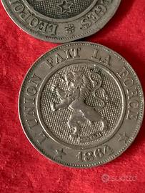 Monete storiche re Leopoldo I  Belgio 1800