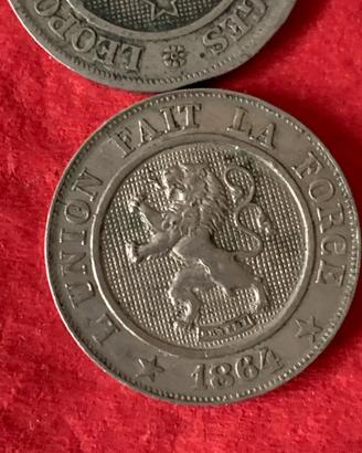 Monete storiche re Leopoldo I  Belgio 1800