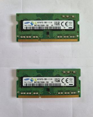 : Kit RAM 8GB (2x4GB) Samsung DDR3L 1600MHz