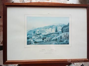 3 Litografie Originali Torino 1850