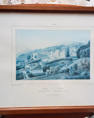 3 Litografie Originali Torino 1850