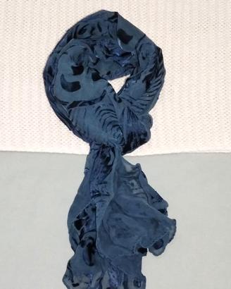 Foulard Mai Usato Made In Italy 60%Seta 40%Viscosa