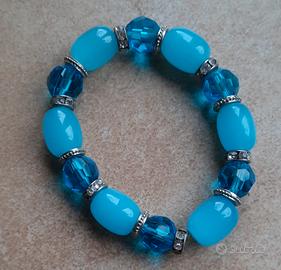 Braccialetto elasticizzato con perline