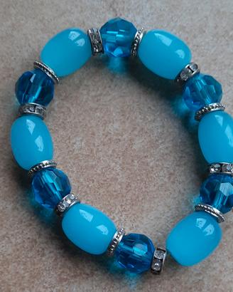 Braccialetto elasticizzato con perline