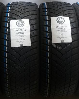 4 GOMME 205 55 16 GT RADIAL A68489