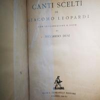 Libro "Canti scelti di Leopardi" 