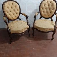 Poltrone ottocento piemontese