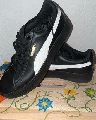 Puma platform nera bianca