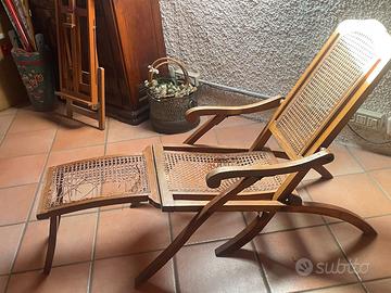 Chaise longue paglia di Vienna