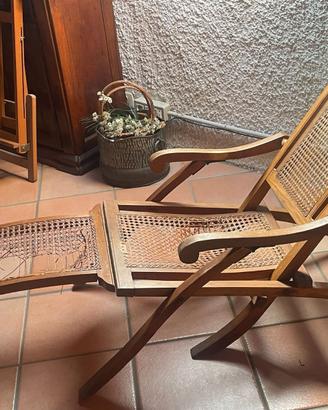 Chaise longue paglia di Vienna