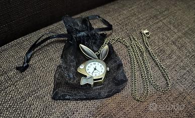 Collana OROLOGIO Simbolo Logo PLAYBOY