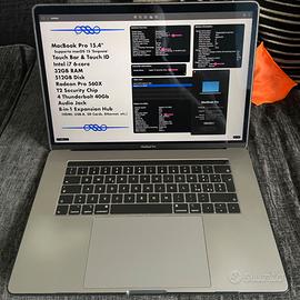 MacBook Pro 2019 15.4" i7 RAM:32GB Radeon Touchbar