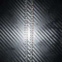 Collana catena cubana argentata– Stile trap, nuova