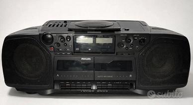 Boombox Philips vintage – CD, cassetta, Turbo Bass