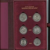 ITALIA STORIA DELLA LIRA 1999-2001 ARGENTO X 6 (2)