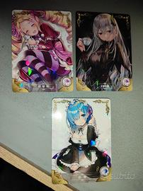 Card carte goddess story rem Emilia re zero echidn