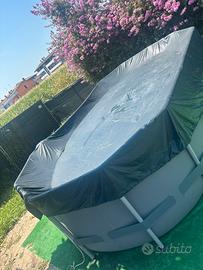 Copertura ovale Bestway per piscina 427x250x100