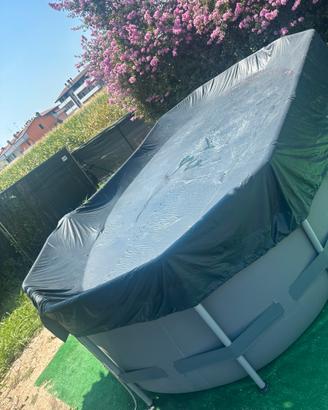 Copertura ovale Bestway per piscina 427x250x100