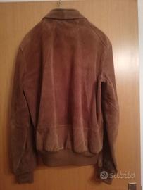 Giubbotto Uomo Renna Scamosciato Marrone Taglia 52