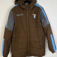 Giacca SS Lazio macron  lunga stile puffer L marro