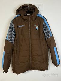 Giacca SS Lazio macron  lunga stile puffer L marro