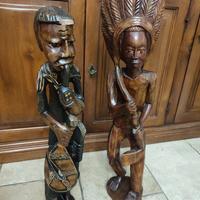 copia statue indiani in legno 