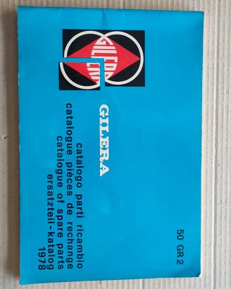 CATALOGO GILERA 1978 RICAMBI 50GR2