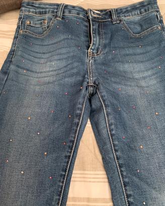 Jeans Mimi’Mua’con brillantini