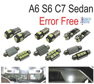 KIT 14 LAMPADE LED INTERNE PER AUDI A6 S6 RS6 C7 S