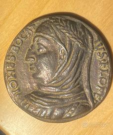 Antica Medaglia in Lega d'Arte GBoccaccio Numerata