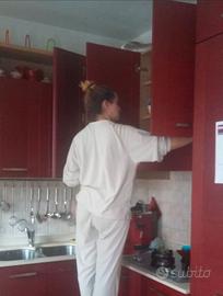 Cucina rovere legno massello color boreaux
