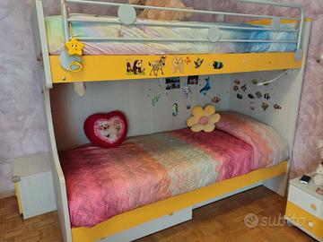 Letto a castello con materassi inclusi