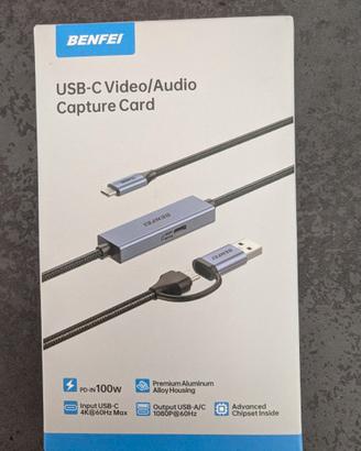 Scheda Acquisizione Video/Audio USB-C BENFEI