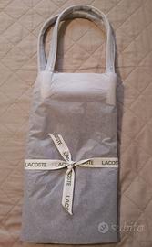 Borsa Lacoste marrone scuro  nuova busta e cartell