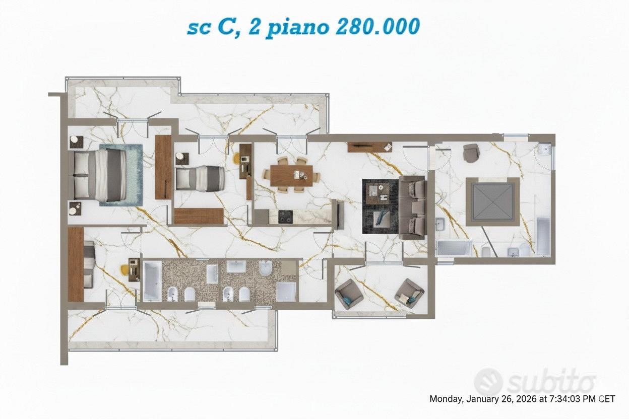 Apartment in Frattamaggiore, Rossini - Vista 2