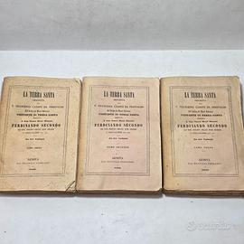 Libro Antico 1855 La Terra Santa Padre Cassini 3 V