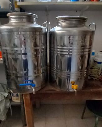 bidoni in acciaio inox 