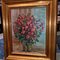 Dipinto quadro su tavola firmato e dedica