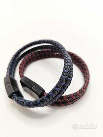 Coppia Bracciali Vera Pelle