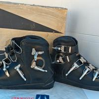 Scarponi sci vintage anni 60 in pelle