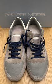 Philippe Model Tropez Uomo suede grigio 43 OTTIME