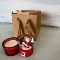 Babbo Natale palla in vetro e candela profumata