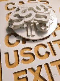 Lettere e scritte su misura personalizzate 