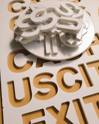 Lettere e scritte su misura personalizzate 