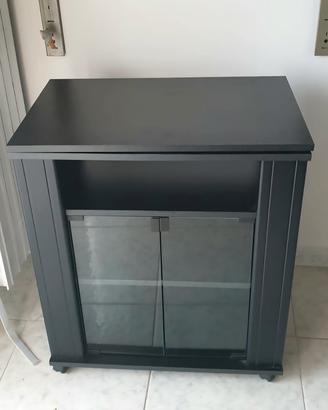 Mobiletto multimediale TV con vetrinetta