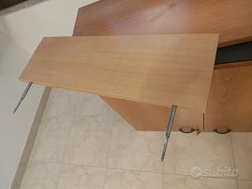 Set 4 Mensole Sospese in Legno Chiaro