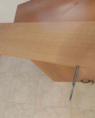 Set 4 Mensole Sospese in Legno Chiaro